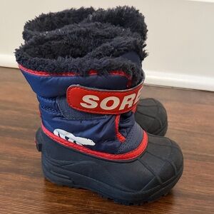 Sorel Children's Blue and Red Snow Boots